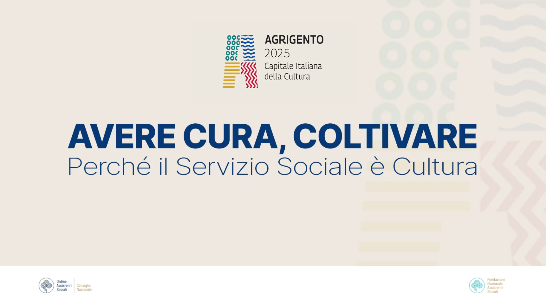 Avere cura, coltivare. Perché il Servizio Sociale è cultura